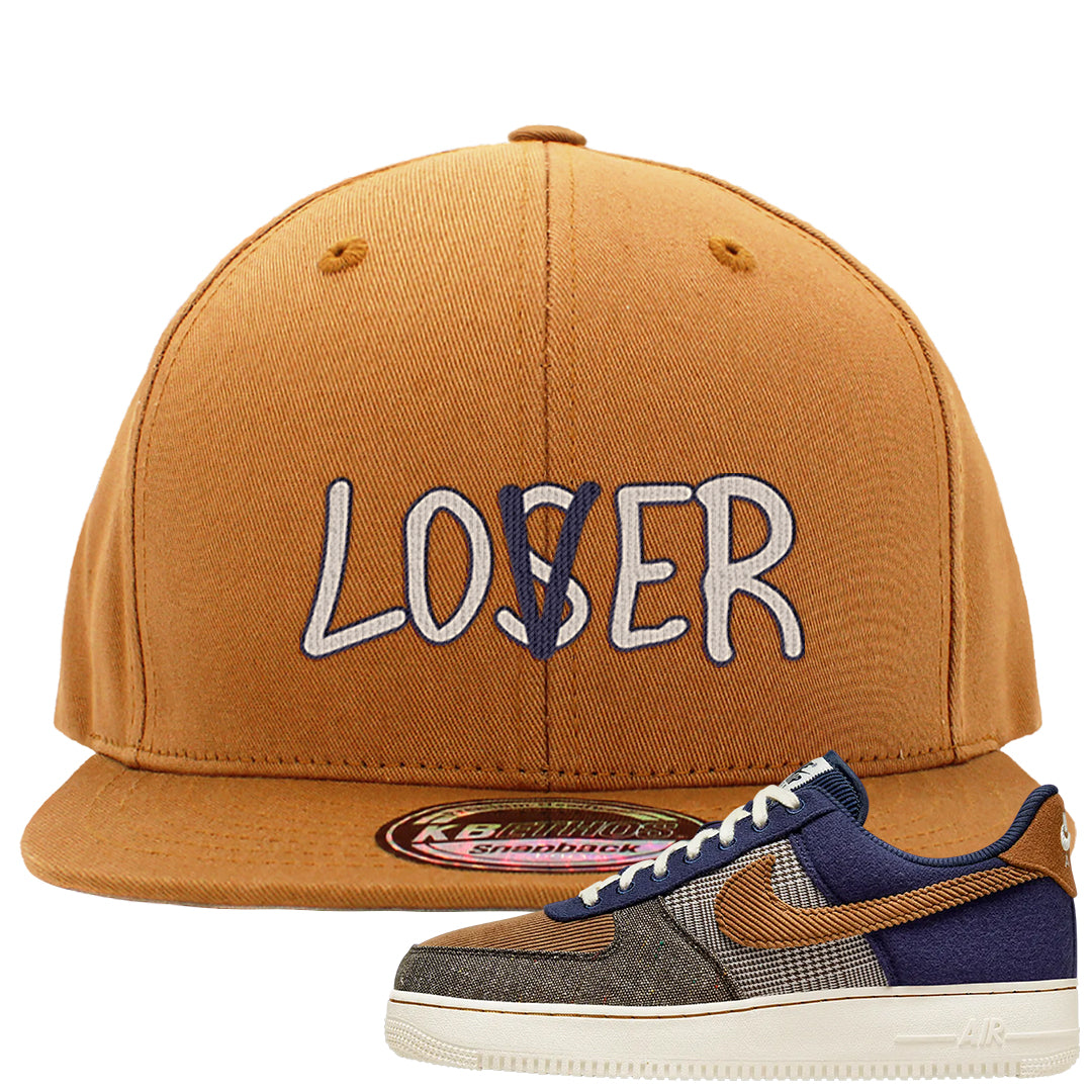 Tweed Low AF 1s Snapback Hat | Lover, Timberland