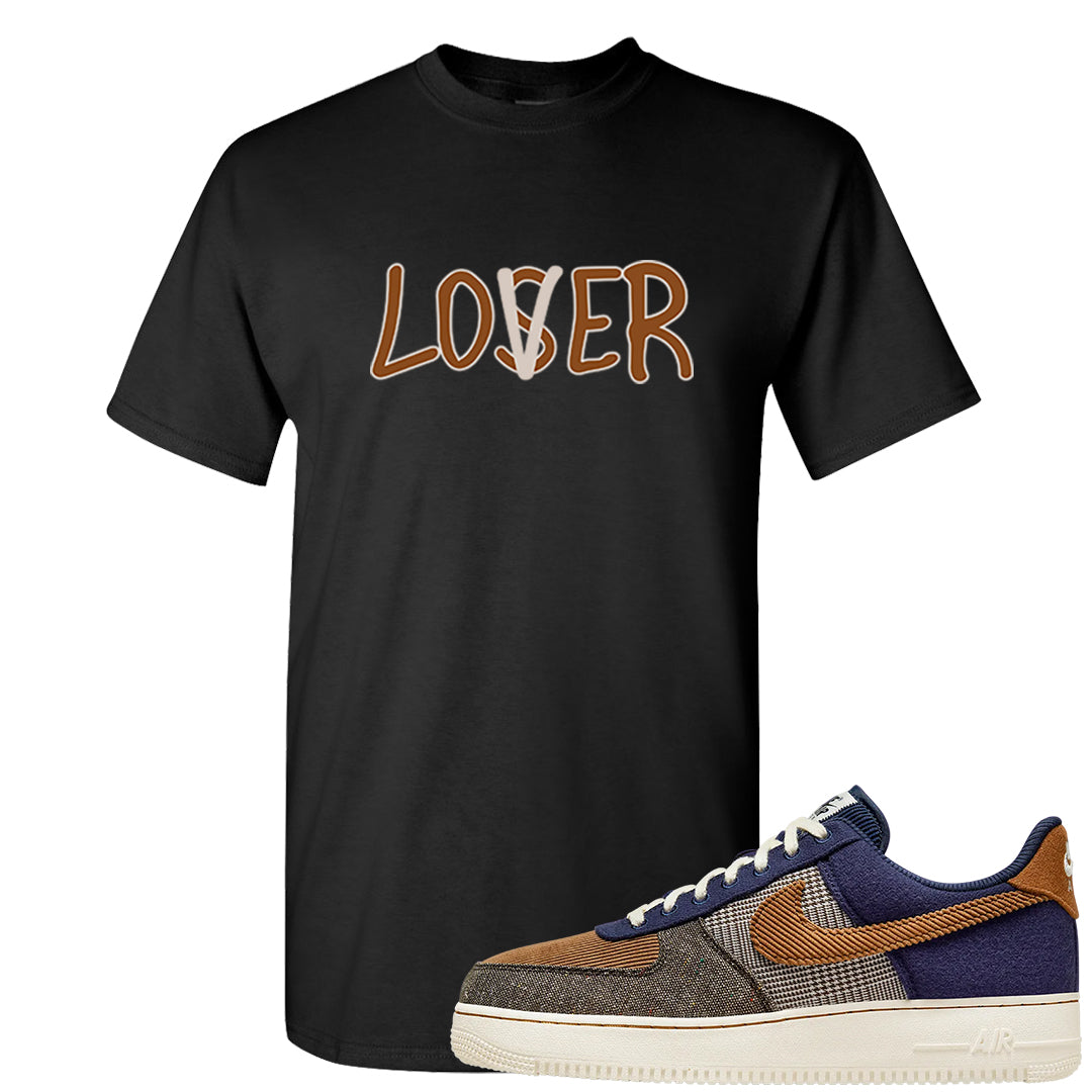 Tweed Low AF 1s T Shirt | Lover, Black