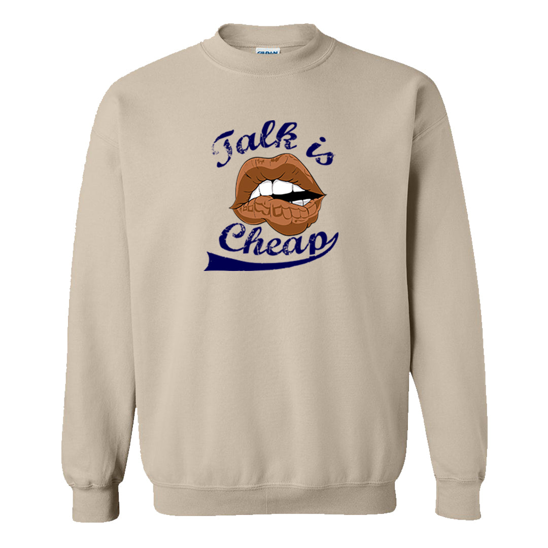 Tweed Low AF 1s Crewneck Sweatshirt | Talk Lips, Sand