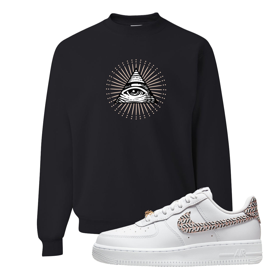 United In Victory Low 1s Crewneck Sweatshirt | All Seeing Eye, Black