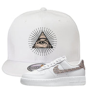 United In Victory Low 1s Snapback Hat | All Seeing Eye, White