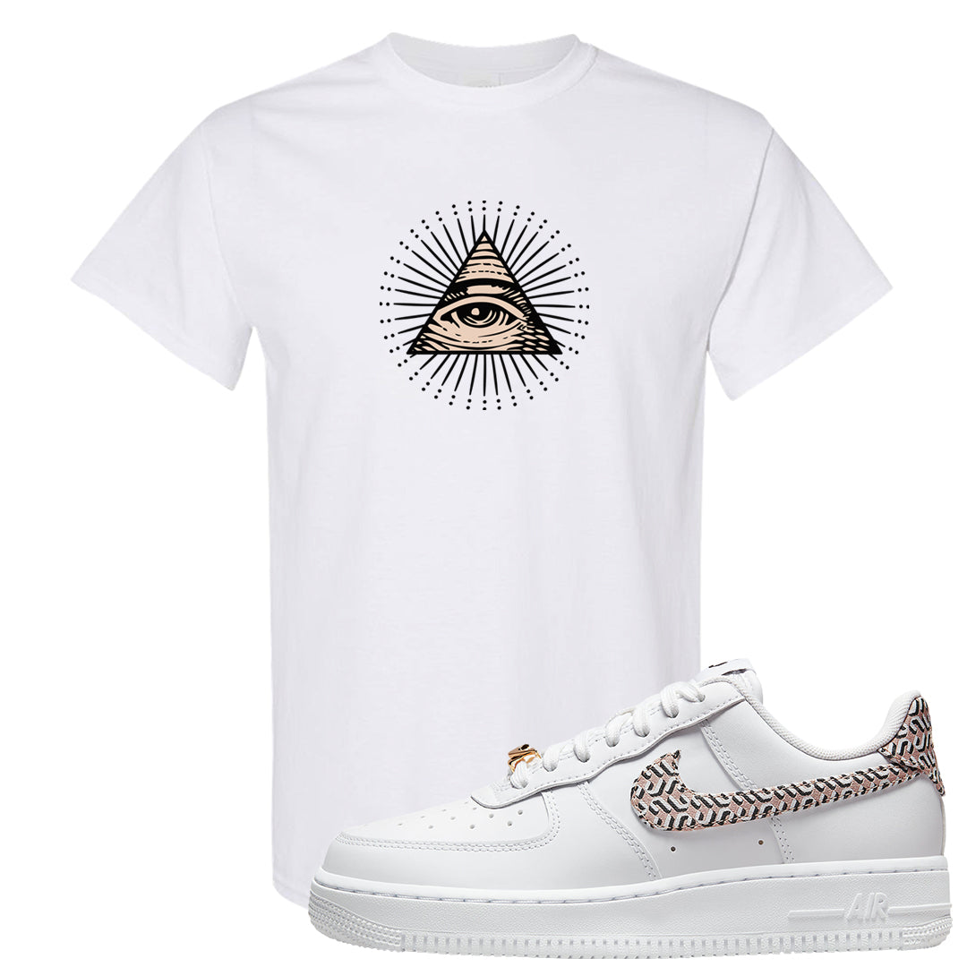 United In Victory Low 1s T Shirt | All Seeing Eye, White