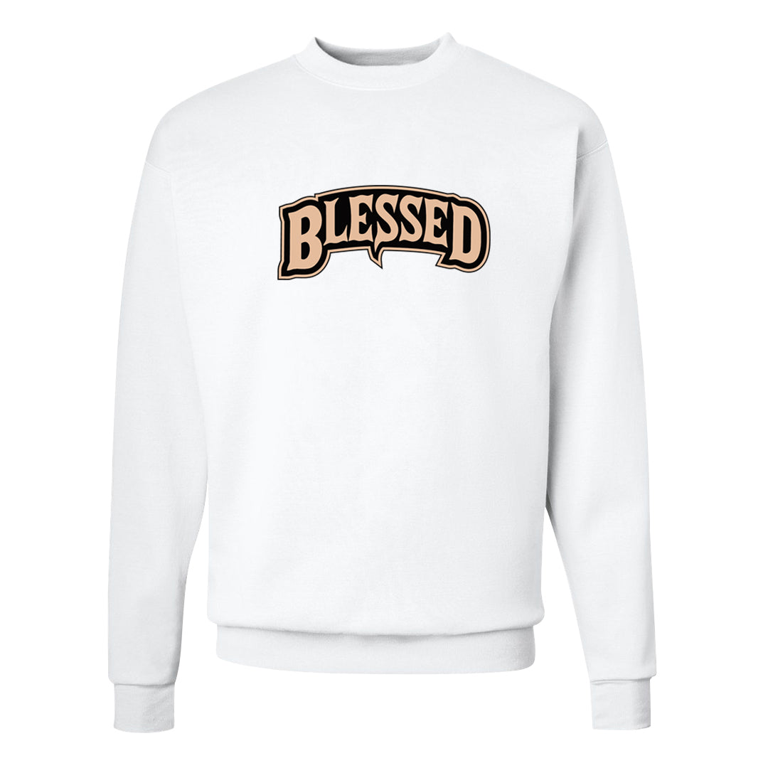 United In Victory Low 1s Crewneck Sweatshirt | Blessed Arch, White