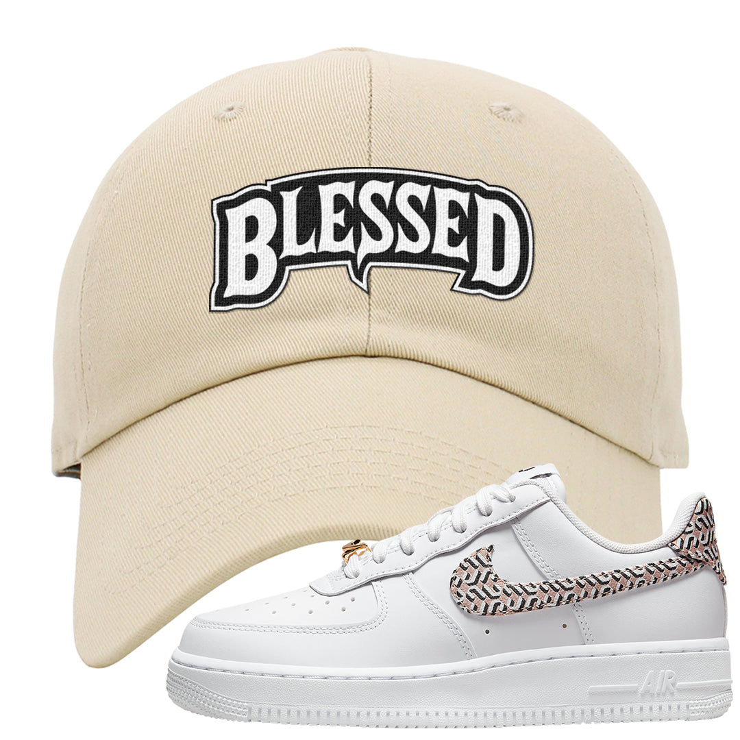 United In Victory Low 1s Dad Hat | Blessed Arch, Ivory