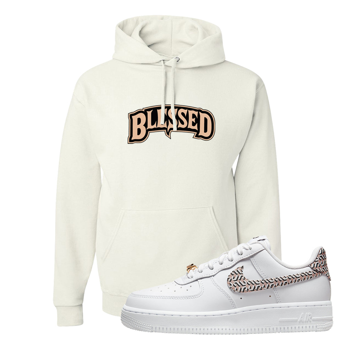 United In Victory Low 1s Hoodie | Blessed Arch, White