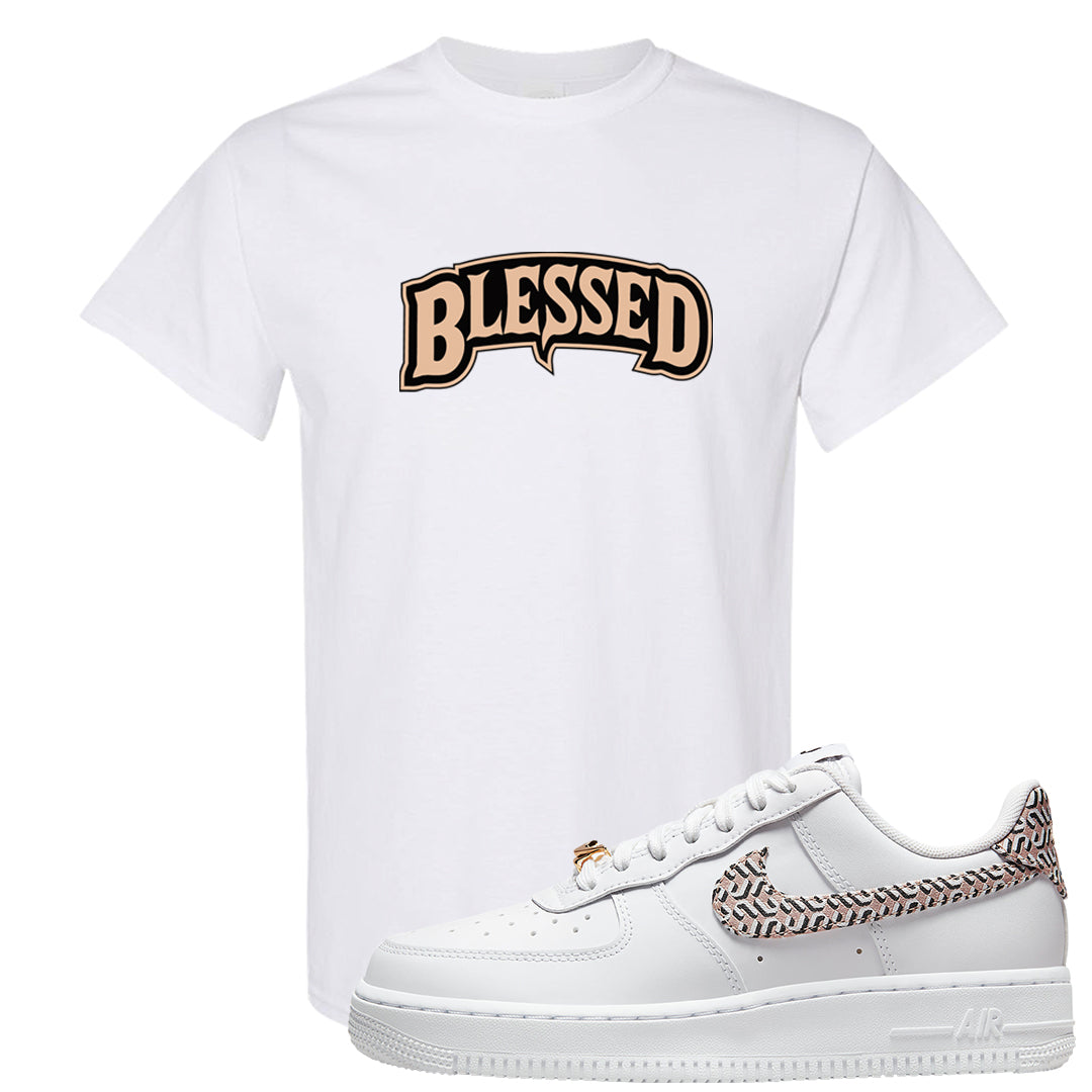 United In Victory Low 1s T Shirt | Blessed Arch, White