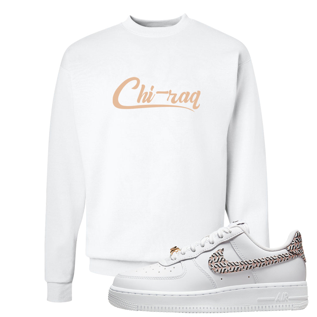 United In Victory Low 1s Crewneck Sweatshirt | Chiraq, White