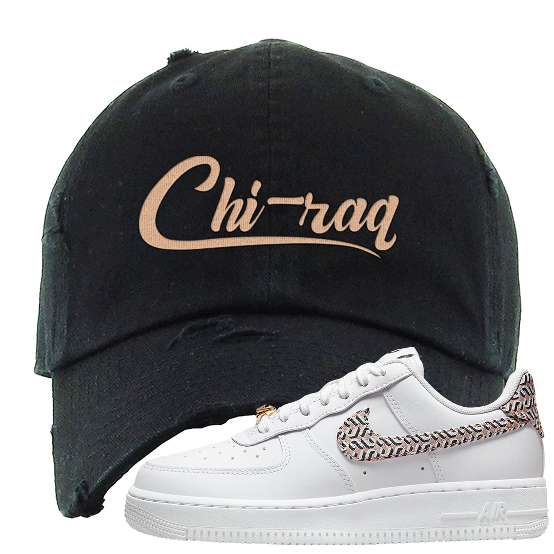 United In Victory Low 1s Distressed Dad Hat | Chiraq, Black