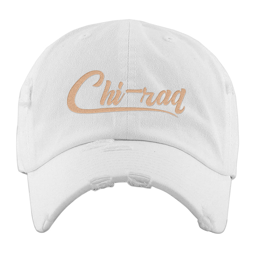United In Victory Low 1s Distressed Dad Hat | Chiraq, White