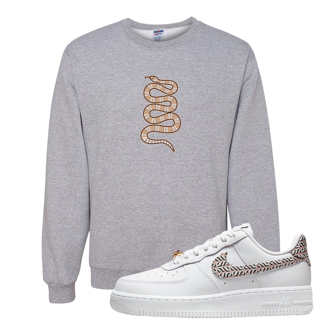 United In Victory Low 1s Crewneck Sweatshirt | Coiled Snake, Ash