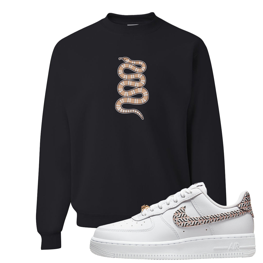 United In Victory Low 1s Crewneck Sweatshirt | Coiled Snake, Black