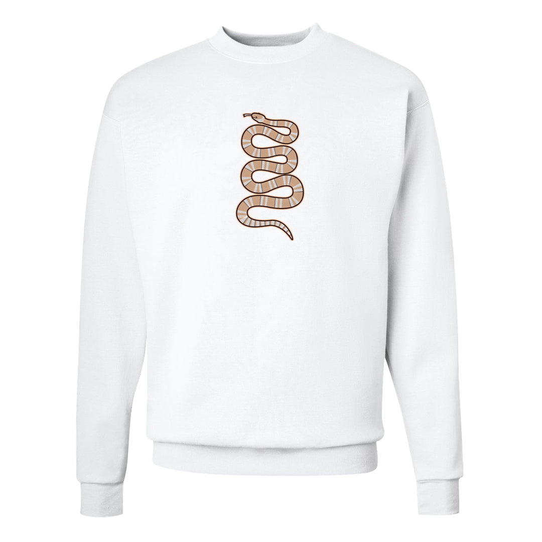 United In Victory Low 1s Crewneck Sweatshirt | Coiled Snake, White