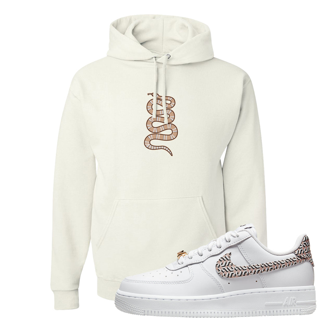 United In Victory Low 1s Hoodie | Coiled Snake, White