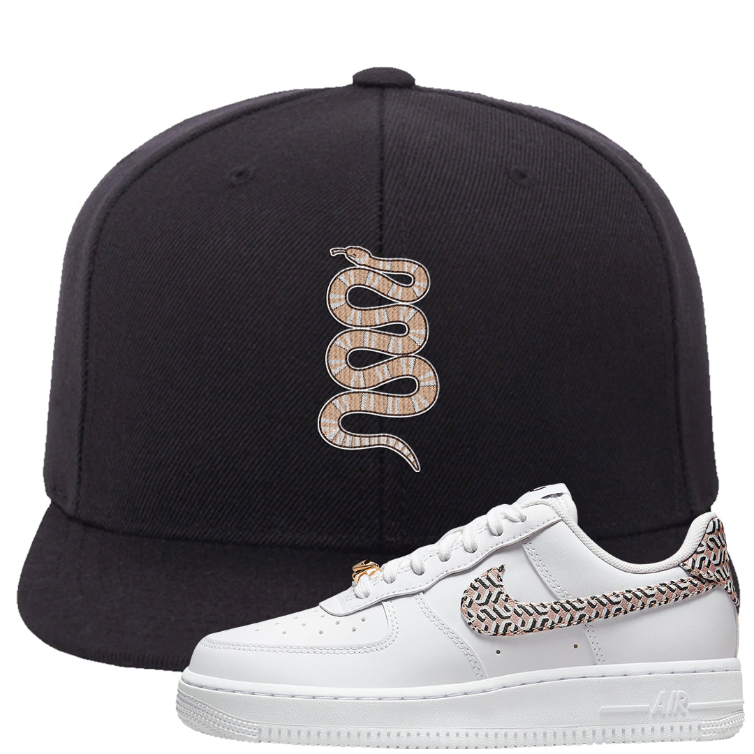 United In Victory Low 1s Snapback Hat | Coiled Snake, Black