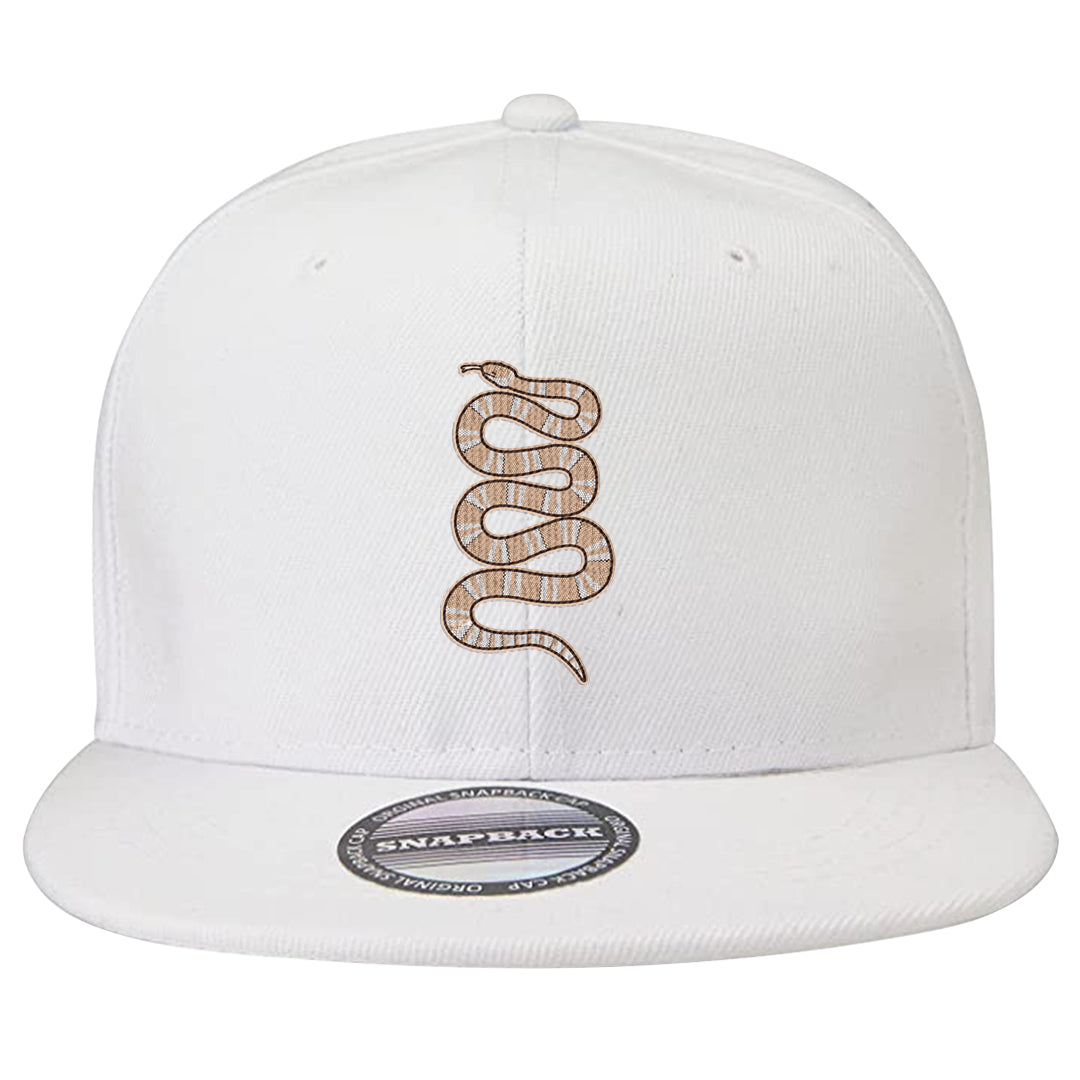 United In Victory Low 1s Snapback Hat | Coiled Snake, White