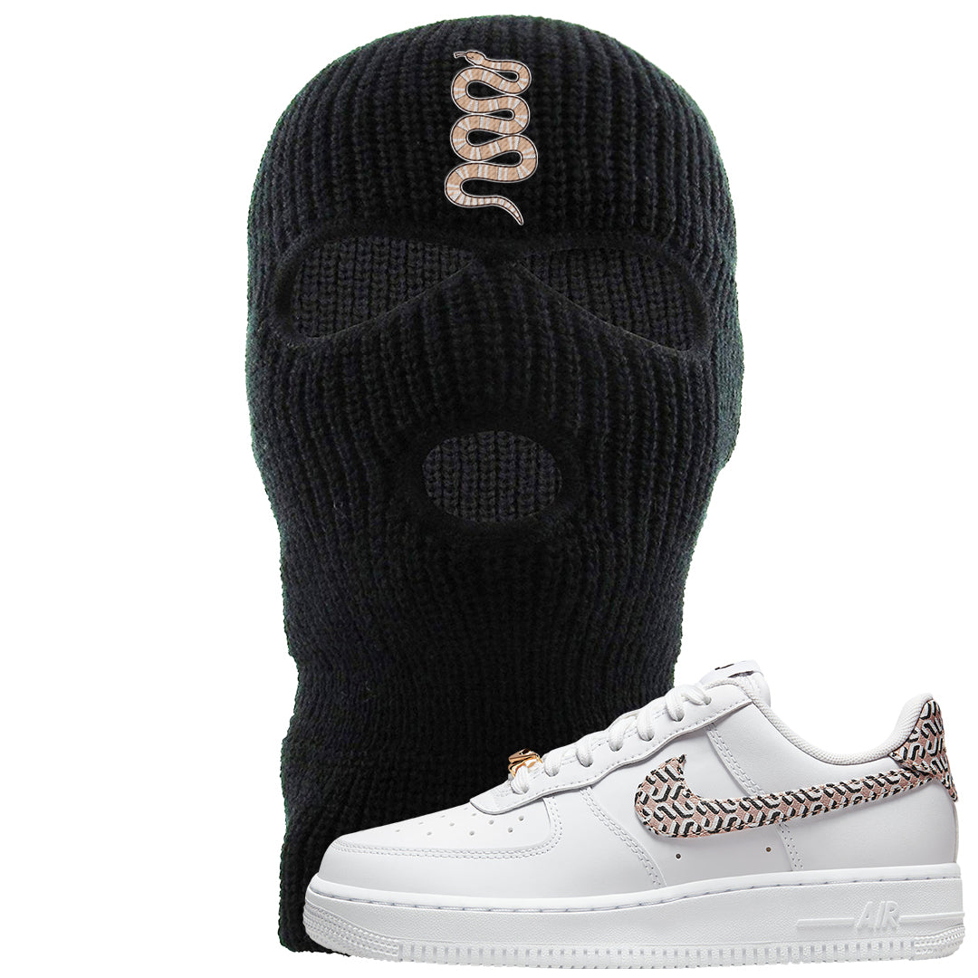 United In Victory Low 1s Ski Mask | Coiled Snake, Black