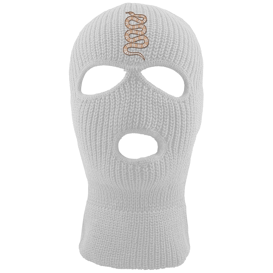 United In Victory Low 1s Ski Mask | Coiled Snake, White