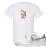 United In Victory Low 1s T Shirt | Coiled Snake, White