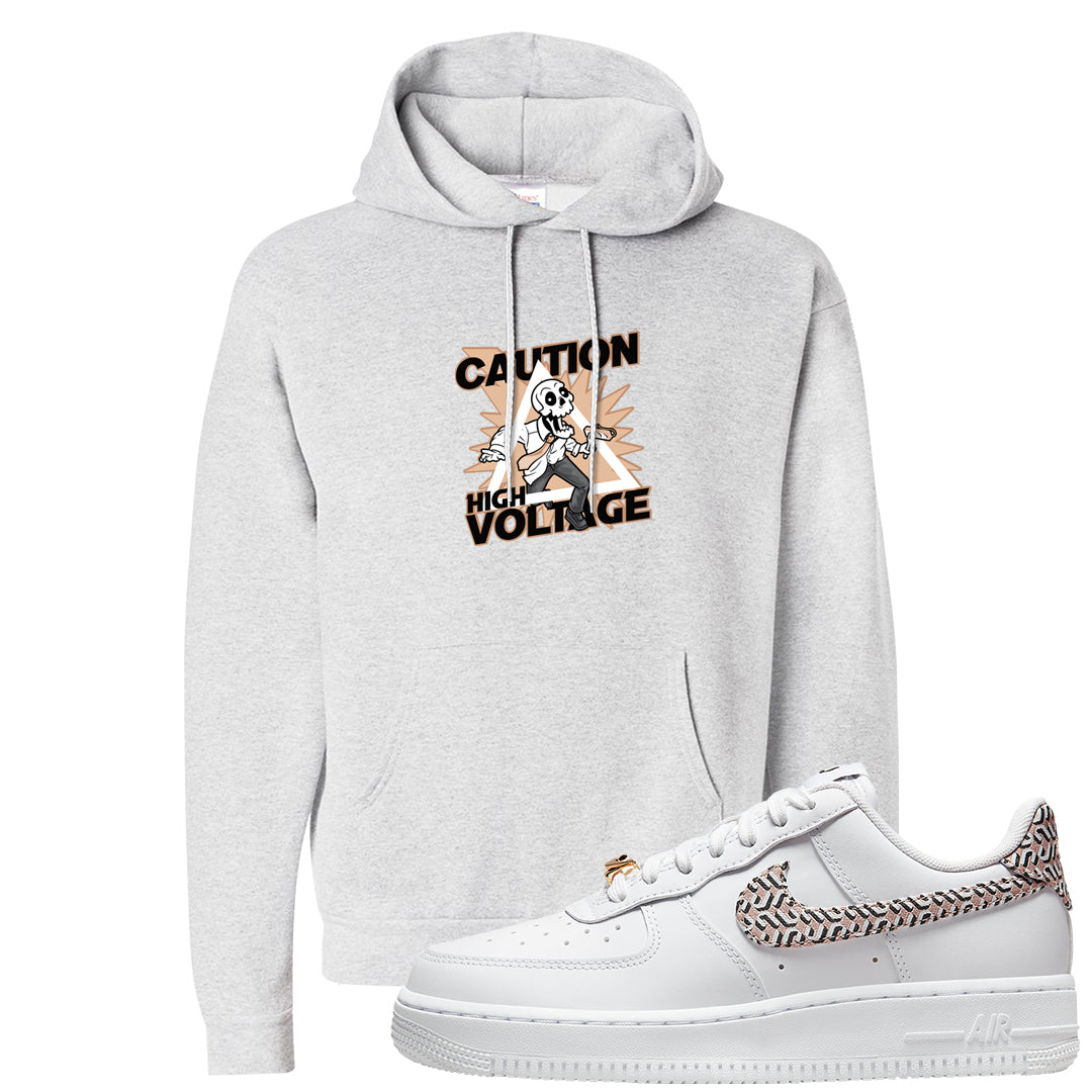 United In Victory Low 1s Hoodie | Caution High Voltage, Ash