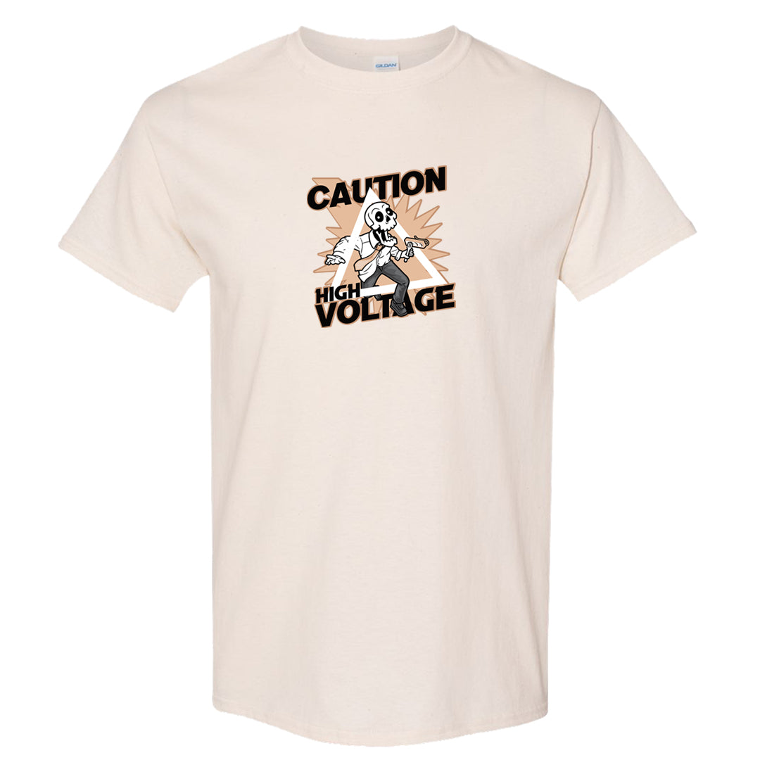 United In Victory Low 1s T Shirt | Caution High Voltage, Natural