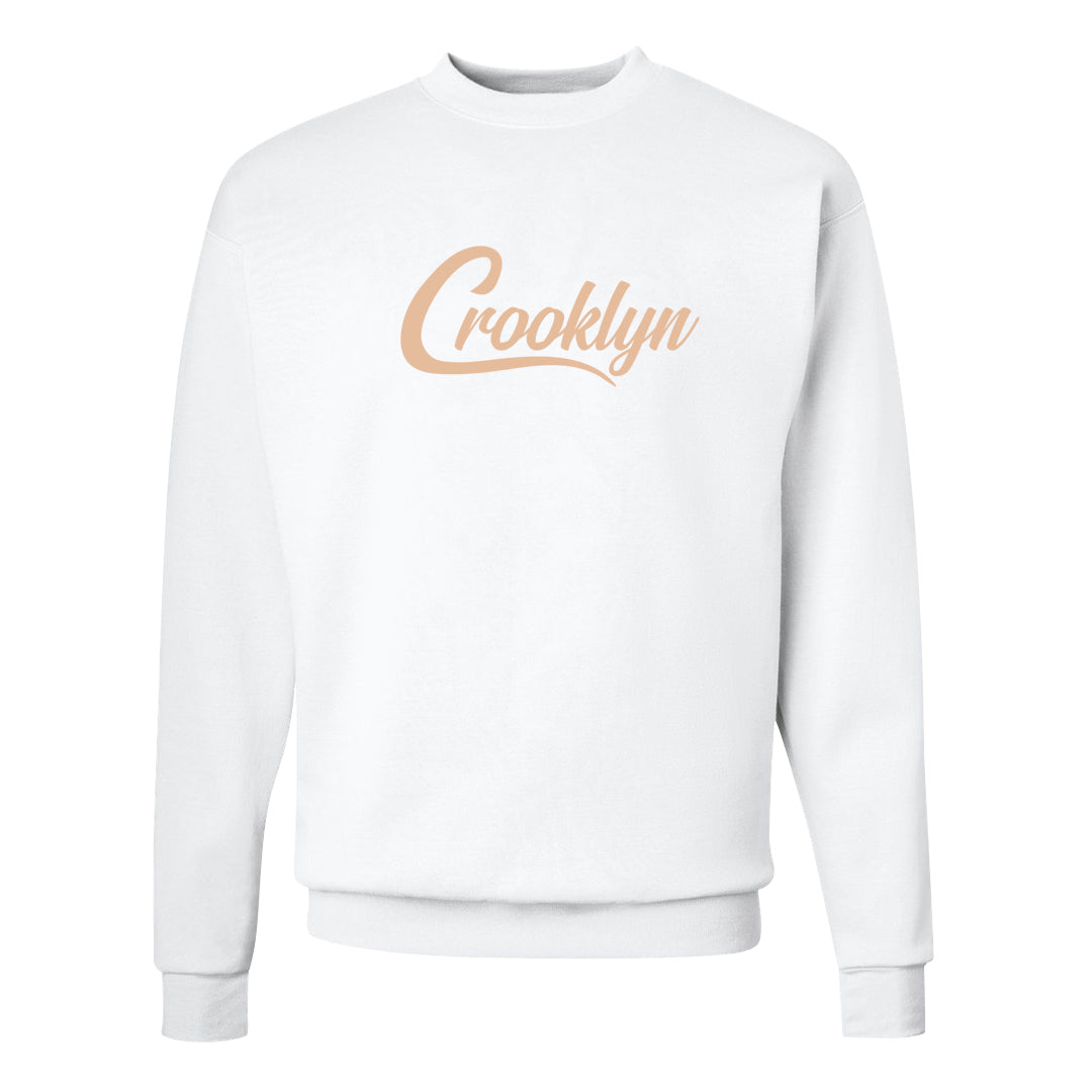 United In Victory Low 1s Crewneck Sweatshirt | Crooklyn, White