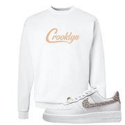 United In Victory Low 1s Crewneck Sweatshirt | Crooklyn, White