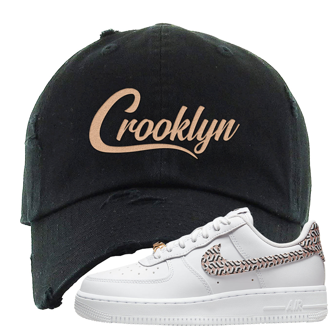 United In Victory Low 1s Distressed Dad Hat | Crooklyn, Black