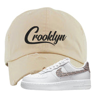 United In Victory Low 1s Distressed Dad Hat | Crooklyn, Ivory