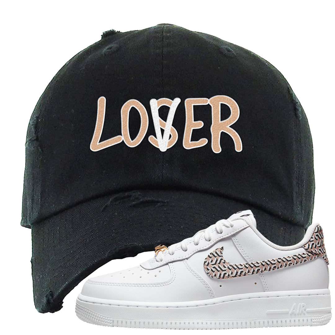 United In Victory Low 1s Distressed Dad Hat | Lover, Black