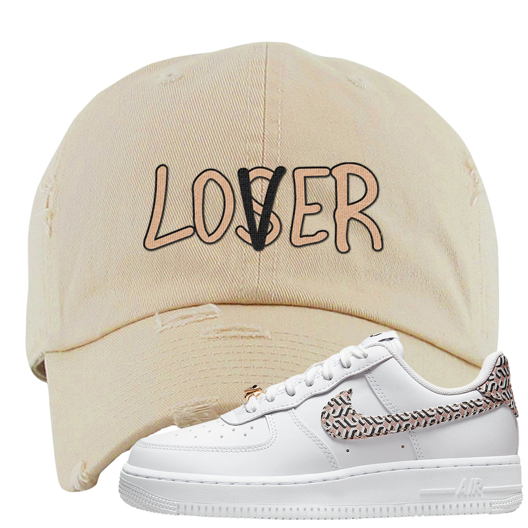 United In Victory Low 1s Distressed Dad Hat | Lover, Ivory