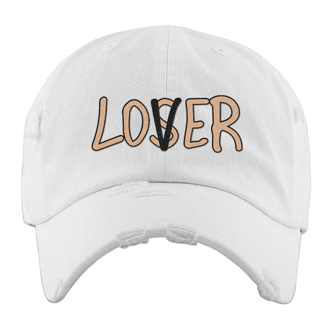 United In Victory Low 1s Distressed Dad Hat | Lover, White
