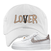 United In Victory Low 1s Distressed Dad Hat | Lover, White