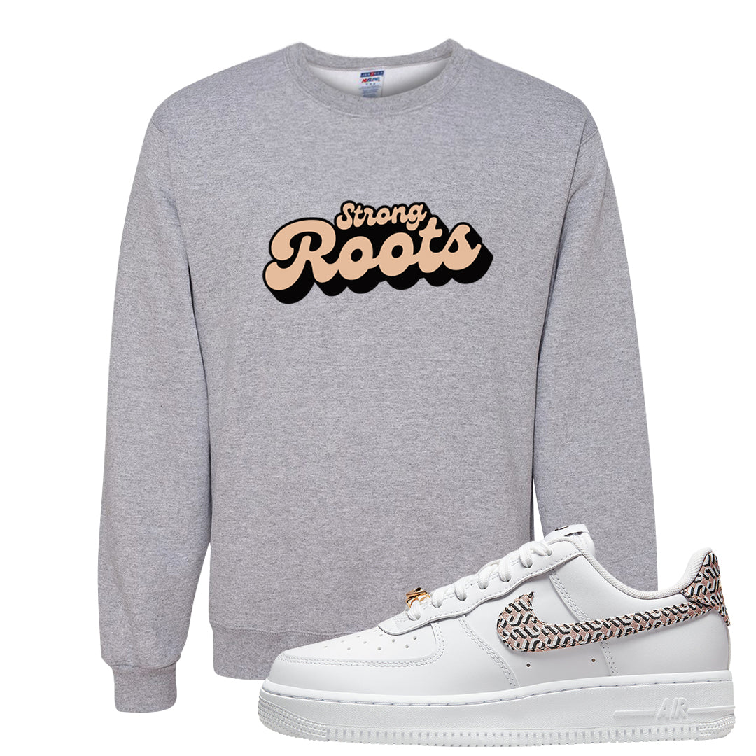 United In Victory Low 1s Crewneck Sweatshirt | Strong Roots, Ash