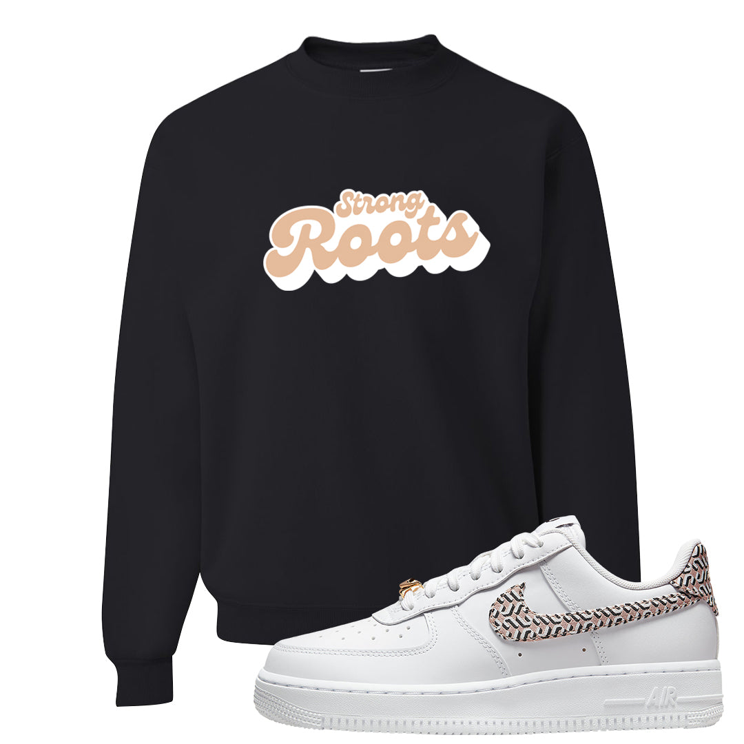 United In Victory Low 1s Crewneck Sweatshirt | Strong Roots, Black