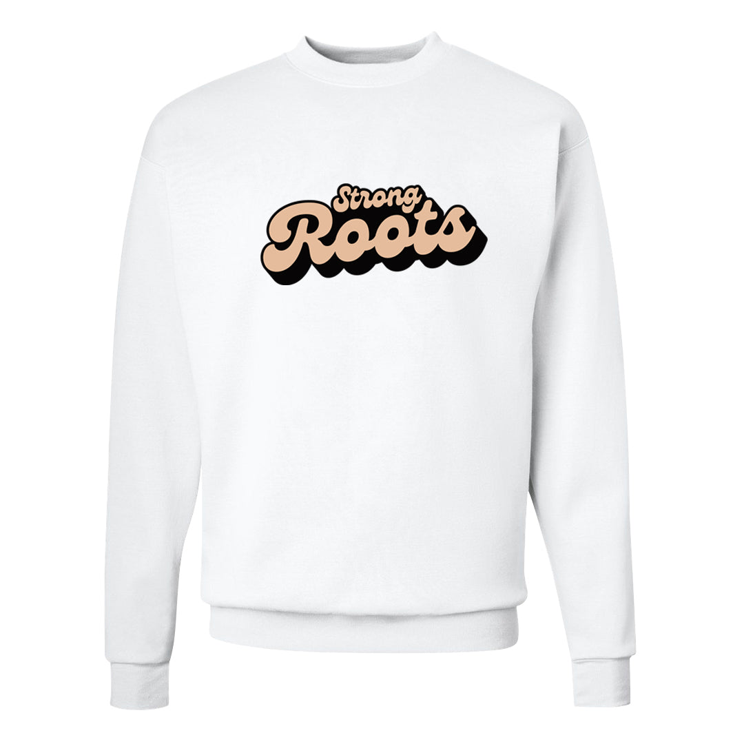 United In Victory Low 1s Crewneck Sweatshirt | Strong Roots, White