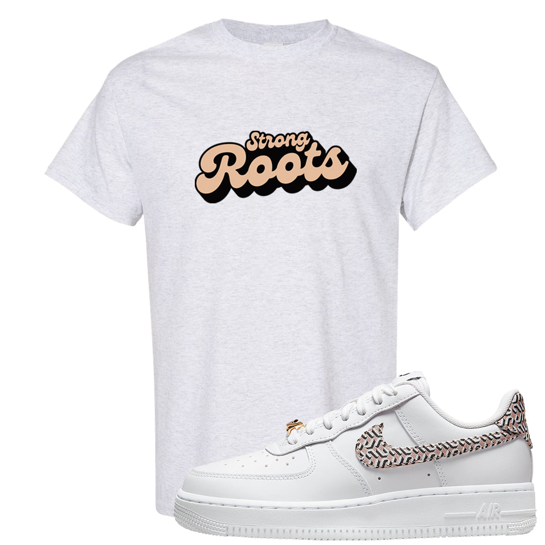 United In Victory Low 1s T Shirt | Strong Roots, Ash