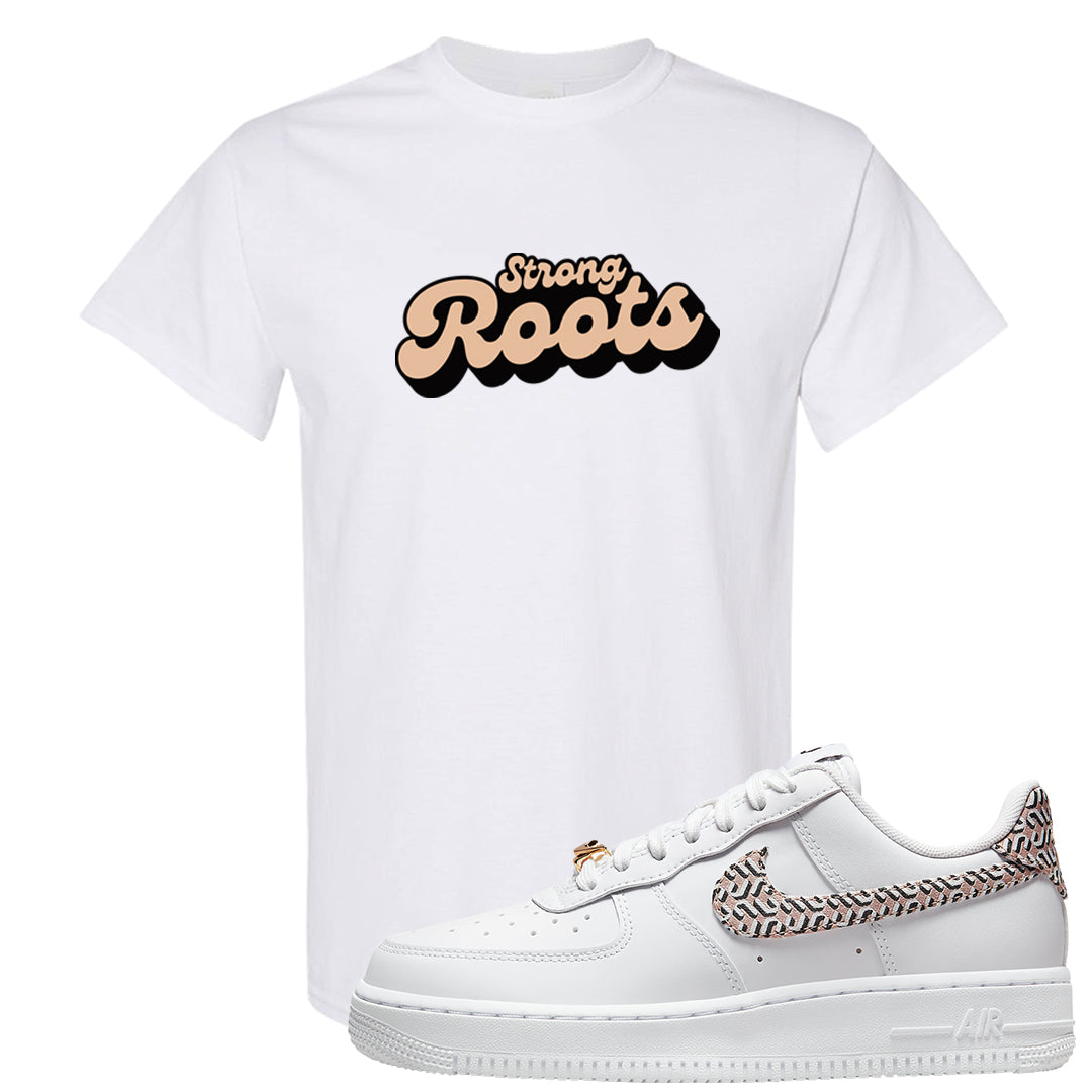 United In Victory Low 1s T Shirt | Strong Roots, White