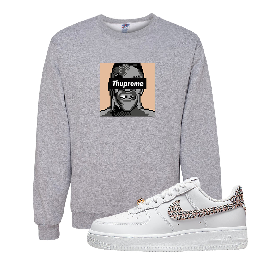 United In Victory Low 1s Crewneck Sweatshirt | Thupreme, Ash