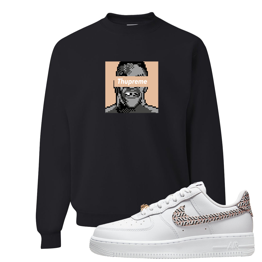 United In Victory Low 1s Crewneck Sweatshirt | Thupreme, Black