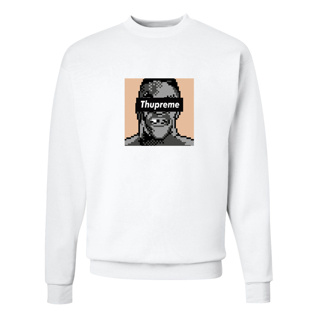 United In Victory Low 1s Crewneck Sweatshirt | Thupreme, White