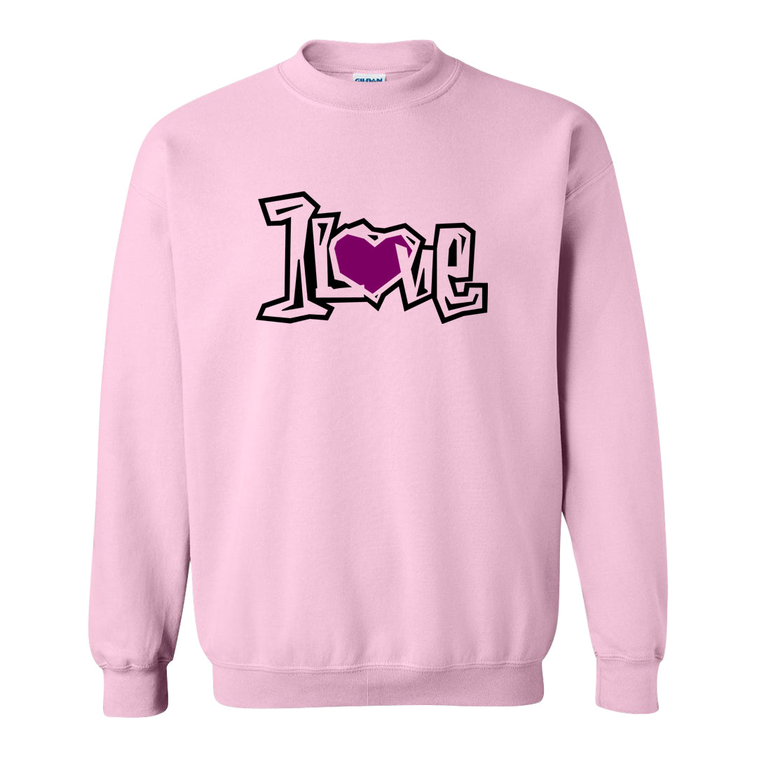 Las Vegas AF1s Crewneck Sweatshirt | 1 Love, Light Pink