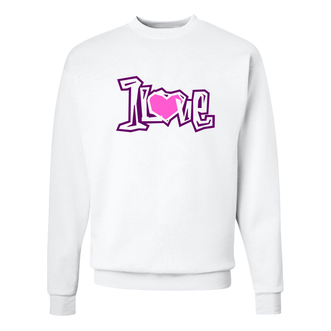 Las Vegas AF1s Crewneck Sweatshirt | 1 Love, White