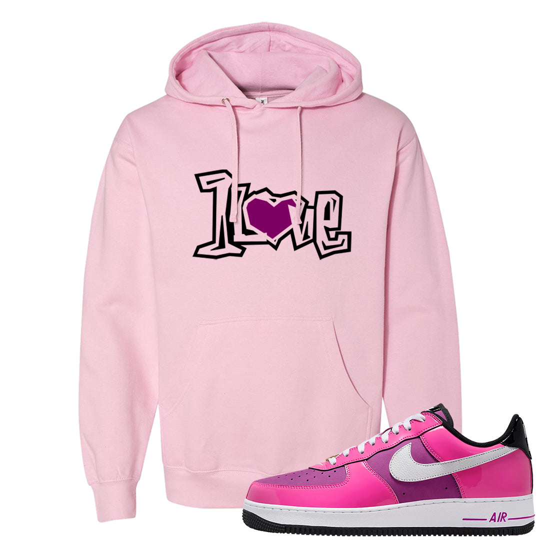 Las Vegas AF1s Hoodie | 1 Love, Light Pink