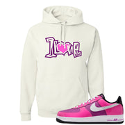 Las Vegas AF1s Hoodie | 1 Love, White