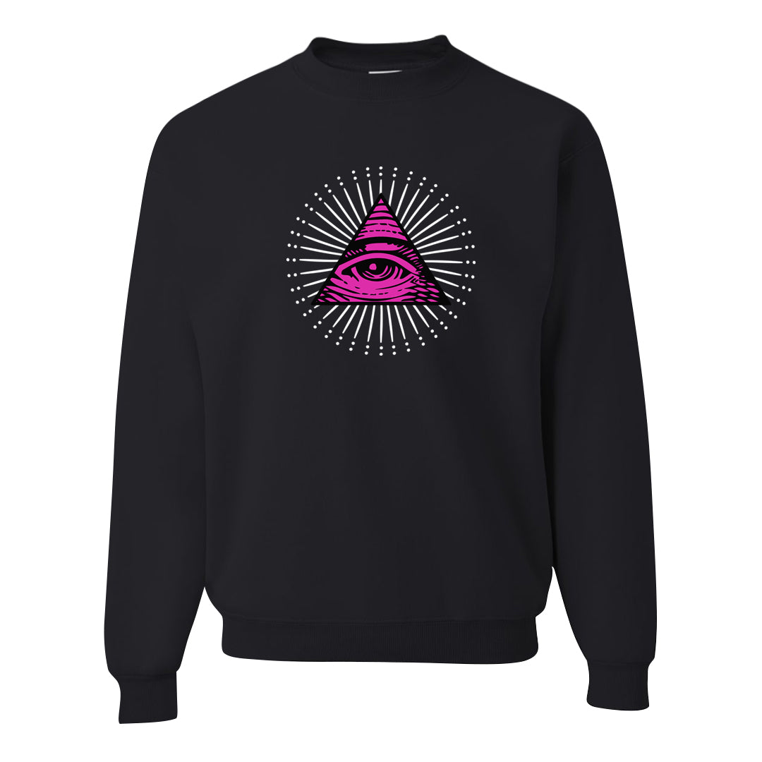 Las Vegas AF1s Crewneck Sweatshirt | All Seeing Eye, Black