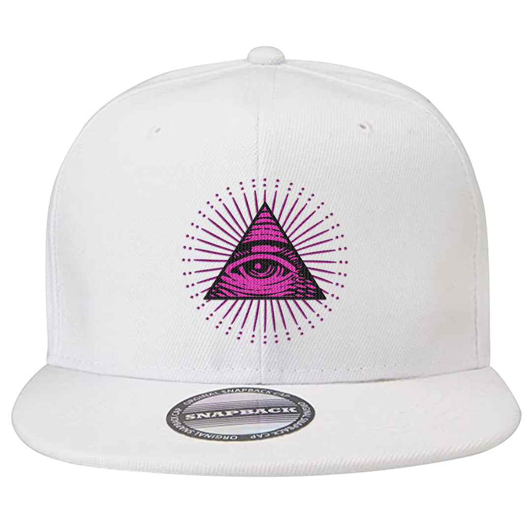 Las Vegas AF1s Snapback Hat | All Seeing Eye, White
