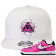 Las Vegas AF1s Snapback Hat | All Seeing Eye, White