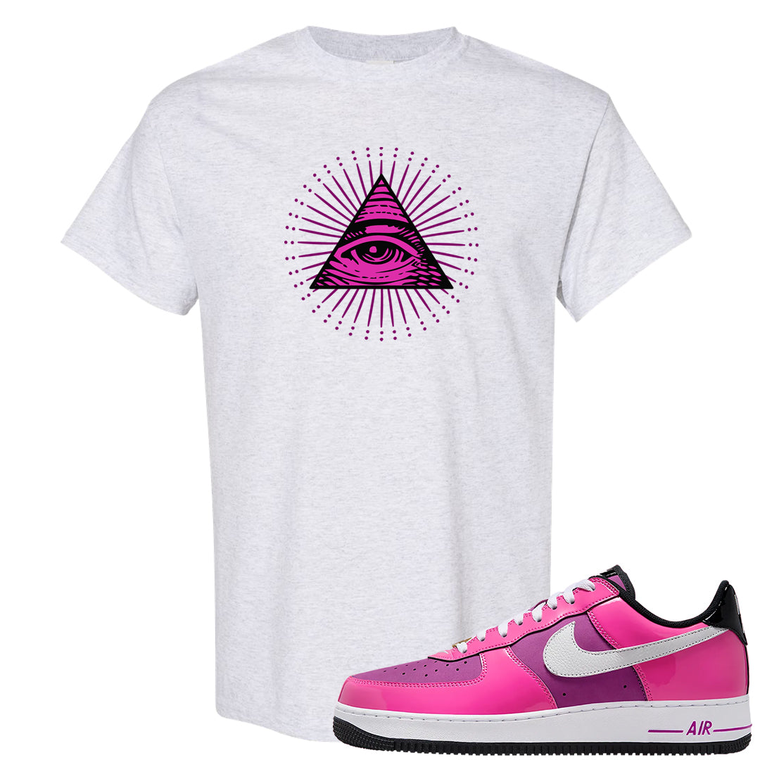 Las Vegas AF1s T Shirt | All Seeing Eye, Ash