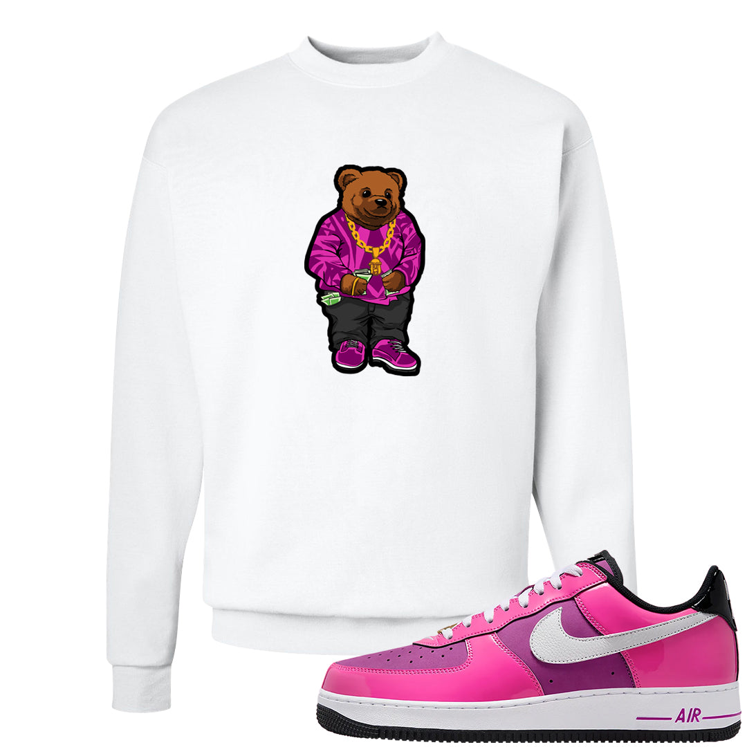 Las Vegas AF1s Crewneck Sweatshirt | Sweater Bear, White