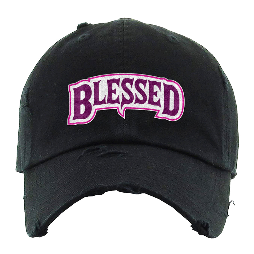 Las Vegas AF1s Distressed Dad Hat | Blessed Arch, Black